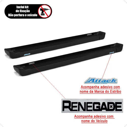 Imagem do produto Estribo Renegade 2016 A 2020 Prime Preto