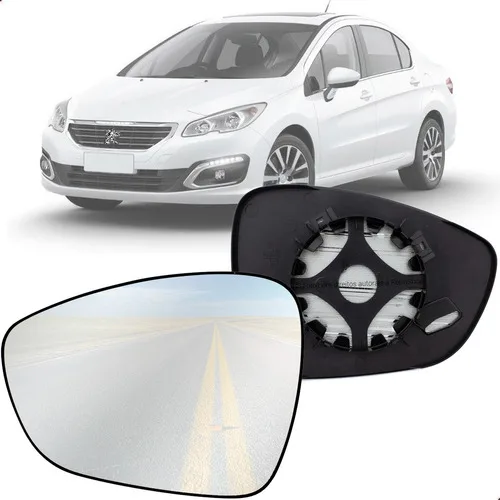 Lente Retrovisor Peugeot 408 11 12 13 14 15 Esquerda Origi