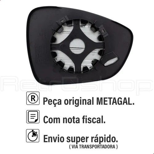 Imagem do produto Lente Retrovisor Peugeot 408 11 12 13 14 15 Esquerda Origi