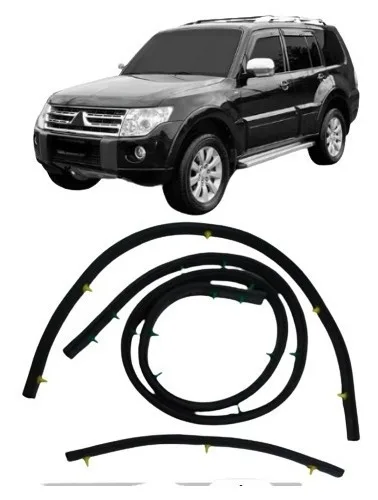 Kit. Borracha Capô Mitsubishi Pajero Full Com 3 Pçs 2008...