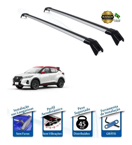 Imagem do produto Rack De Teto Travessa Nissan Kicks 2019 2020 2021 Premium