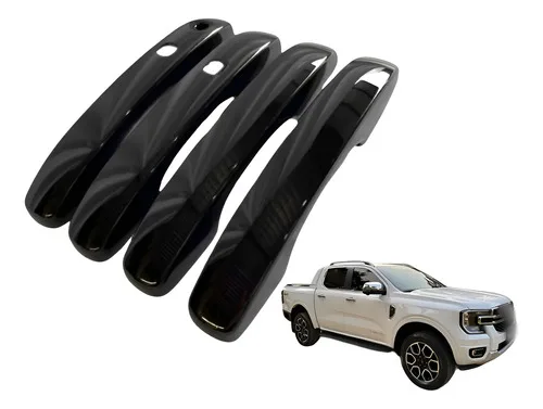Kit Aplique Maçaneta C/furo Ranger 2024 2025 Black Piano