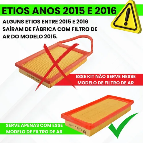 Imagem do produto Kit Revisão 4 Filtros Etios 1.3 1.5 16v 2016/..21 Mann Origi