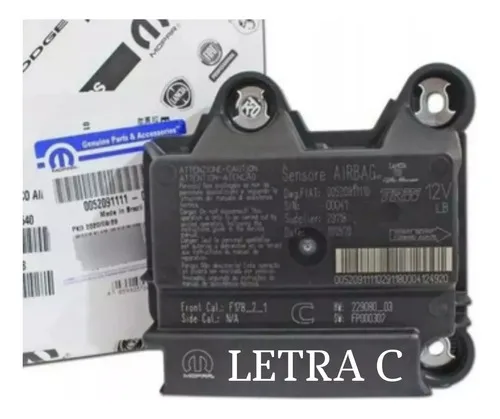 Modulo Central Airbag Fiat Strada 2013 14 15 16 17 Letra C