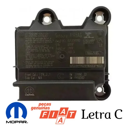 Imagem do produto Modulo Central Airbag Fiat Strada 2013 14 15 16 17 Letra C