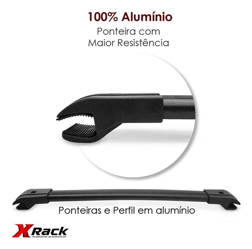 Imagem do produto Rack De Teto Travessa Larga Bagageiro Veículos 100% Alumínio
