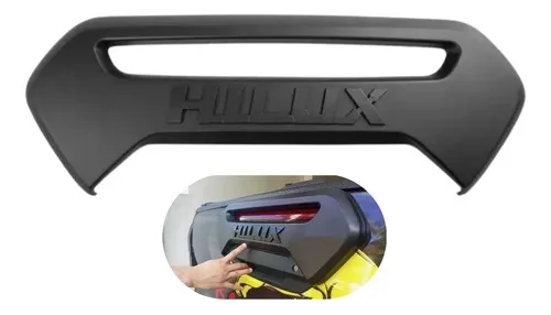 Imagem do produto Aplique Caçamba Traseira Toyota Hilux 2016 2019 2023 Preto