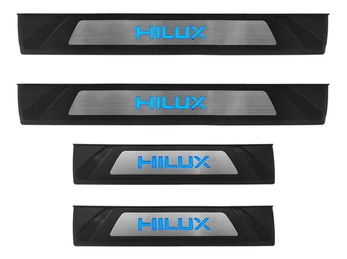 Imagem do produto Soleira Led Hilux 2016 Em Diante 4 Peças Em Abs E Aço