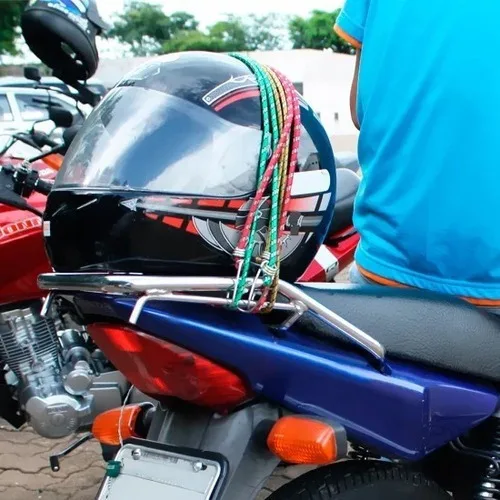 Imagem do produto Corda Elástico 1,5 Metros Bagageiro Moto Bike Kit 10 Un Cor Variado