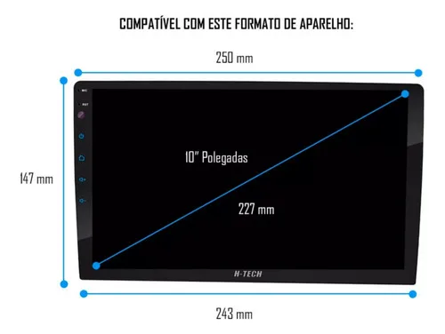 Imagem do produto I-kit Moldura 10 Polegadas + Chicote Canbus Ford Ecosport Ka