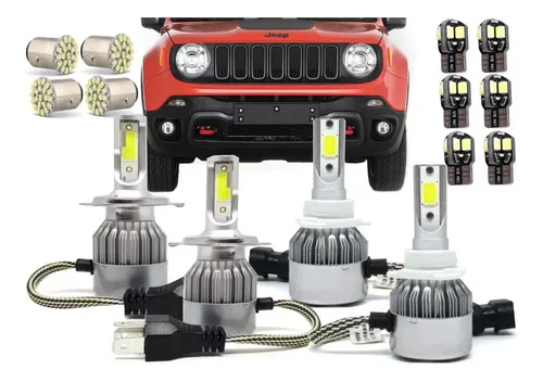 Kit Lâmpadas Super Led Jeep Renegade 2015 2016 2017 2018 19