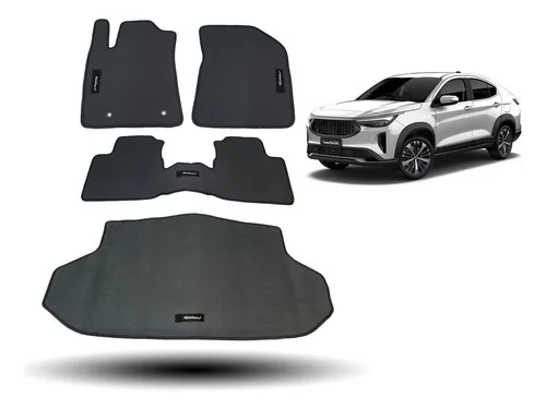 Tapete Borracha Fastback Traseiro Inteiriço E Porta Malas