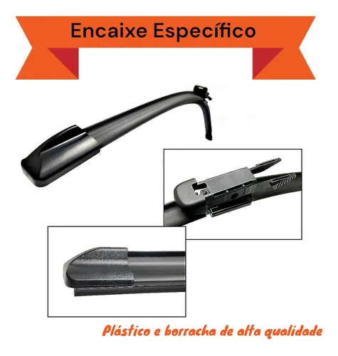 Imagem do produto Kit Palhetas Limpador Silicone Parabrisa Hb20 2020 À 2025