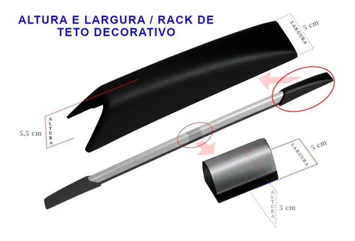 Imagem do produto Rack Teto Longarina Decorativa Tg Poli Até 1,54 Cm