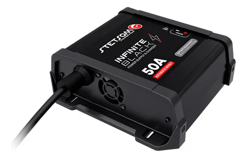 Imagem do produto Fonte Automotiva Digital Stetsom 50a Amperes Carregador Cor Preto