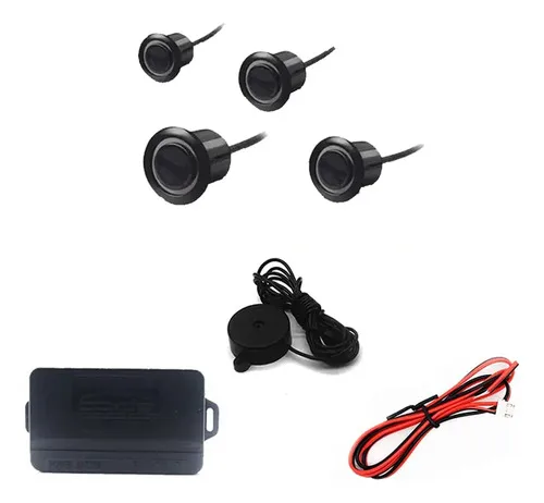 Imagem do produto Sensor De Estacionamento Ré Buzzer Universal Cores Tech One Cor Prata