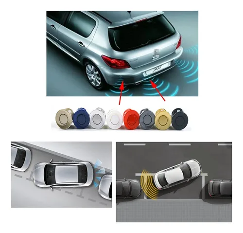 Imagem do produto Sensor De Estacionamento Ré Buzzer Universal Cores Tech One Cor Prata