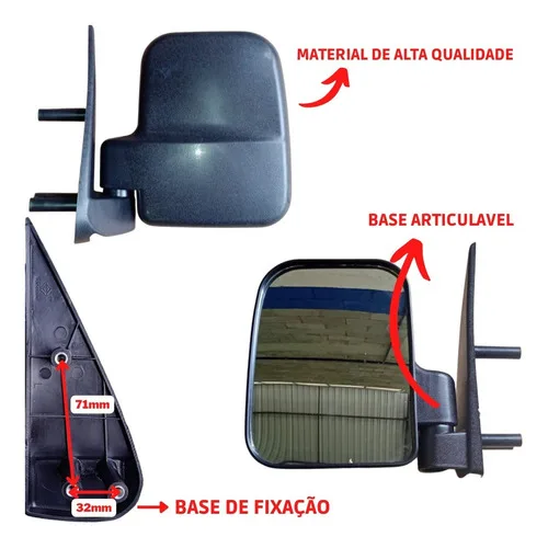 Imagem do produto Espelho Retrovisor Lado Esquerdo - Towner Jr E Pick-up Effa