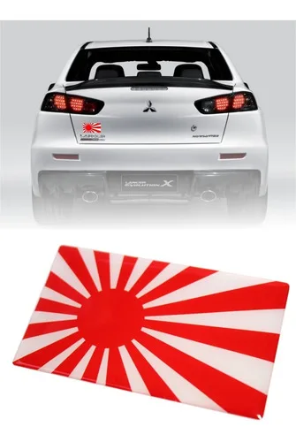Imagem do produto Adesivo Jdm Bandeira Japão Resinado Mugen