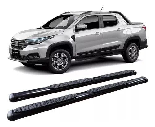 Estribo Fiat Strada2021 Cabine Dupla E Simples Preto