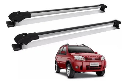 Rack Travessa De Teto Ecosport 2012 Slim Prata