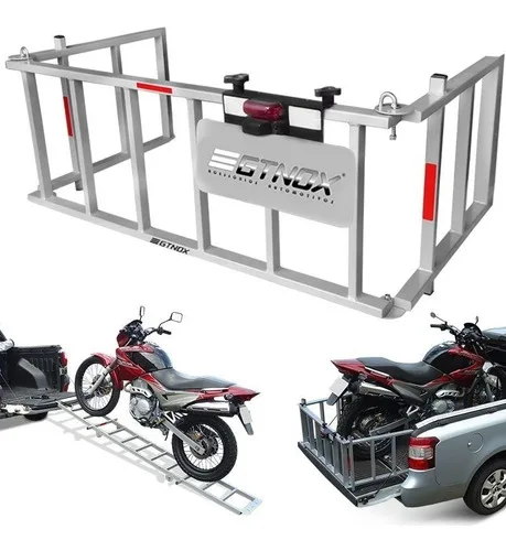 Extensor Caçamba Ford Ranger 98 Até 2012 Rampa Para Moto