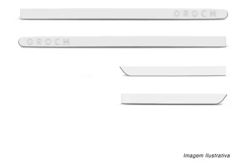 Imagem do produto Jogo Friso Lateral Renault Duster Oroch 16 A 19 Branco Neige