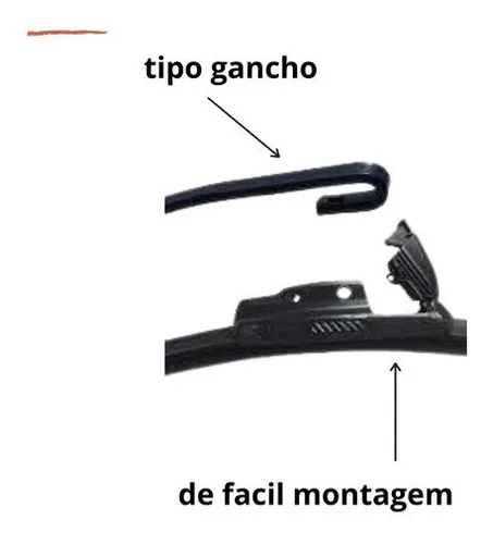 Imagem do produto Palheta Limpador Parabrisa Creta 2021 2022 2023 2024 Paleta