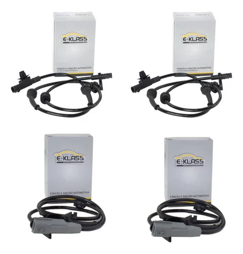 Kit 4 Sensor Abs Dianteiro Traseiro Nissan Kicks 1.6 2017..+