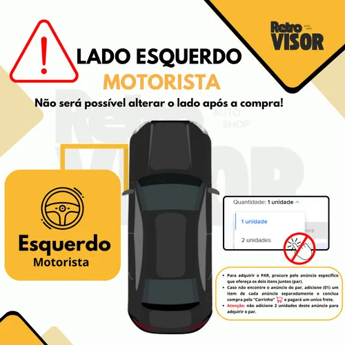 Imagem do produto Lente Espelho Retrovisor Clio 2012 / 2016 Lado Esquerdo