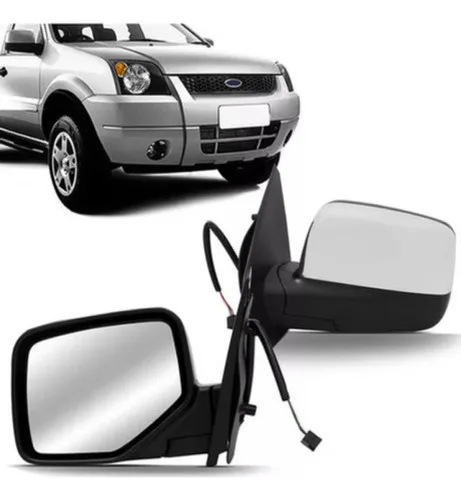 Retrovisor Esquerdo Ecosport 2003 2004 05 06 2008 09 Cromado