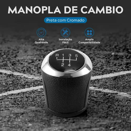 Imagem do produto Manopla Bola Cambio Marcha Onix 2017 2018 2019 2020 Preta