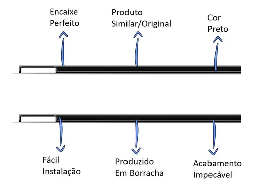 Imagem do produto Par Friso De Teto Onix 2013 2014 2015 2016 2017 2018 2019 20