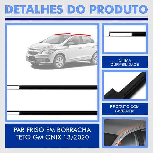 Imagem do produto Par Friso De Teto Onix 2013 2014 2015 2016 2017 2018 2019 20