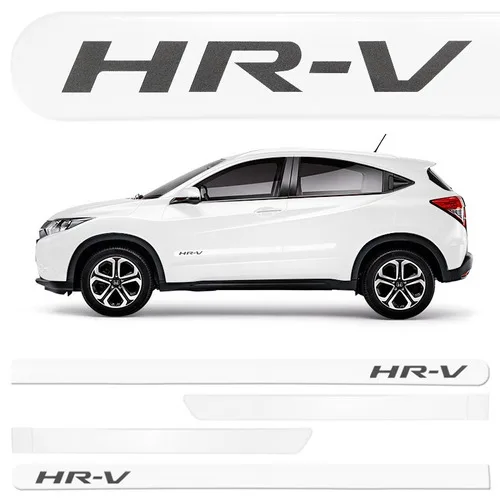 Friso Lateral Hrv Hr-v Branco Taffeta 2015 A 2021 Com Grafia