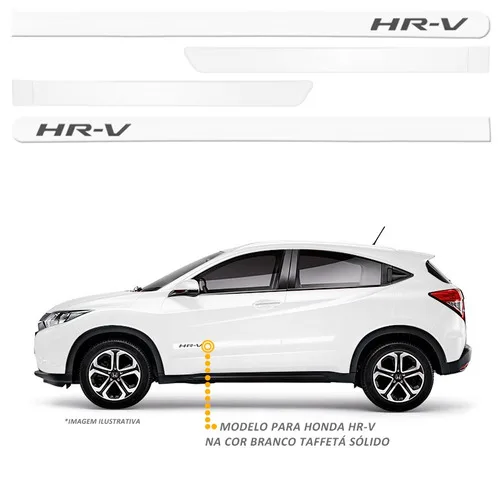 Imagem do produto Friso Lateral Hrv Hr-v Branco Taffeta 2015 A 2021 Com Grafia