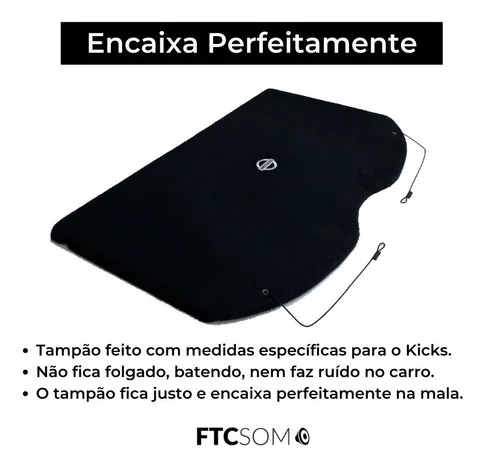 Imagem do produto Tampa Traseira Nissan Kicks Pcd 2021 (com Cordinhas)