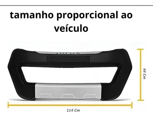 Imagem do produto Bumper Hilux Boca Palhaço 2012 Até 2015 Front Bomber