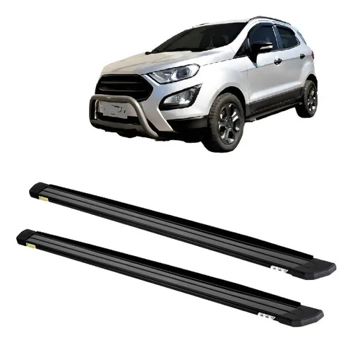 Estribo Ecosport 2018 2019 Plataforma Slim Alumínio Preto