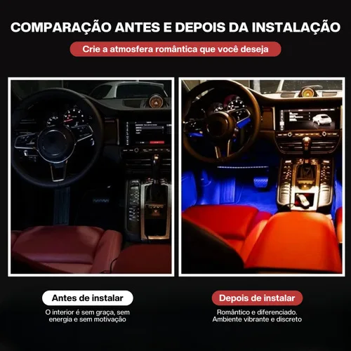 Imagem do produto Luz Led Interior Do Carro Iluminação De Veiculo Interna Teto
