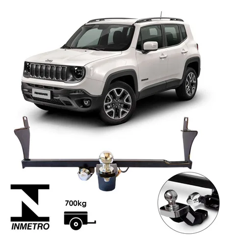 Imagem do produto Engate Jeep Renegade 2016 A 2023 Reboque Removível 700kg