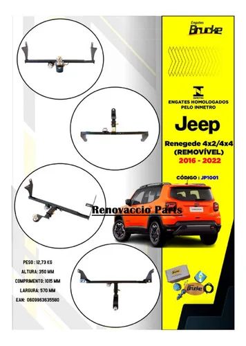 Imagem do produto Engate Jeep Renegade 2016 A 2023 Reboque Removível 700kg
