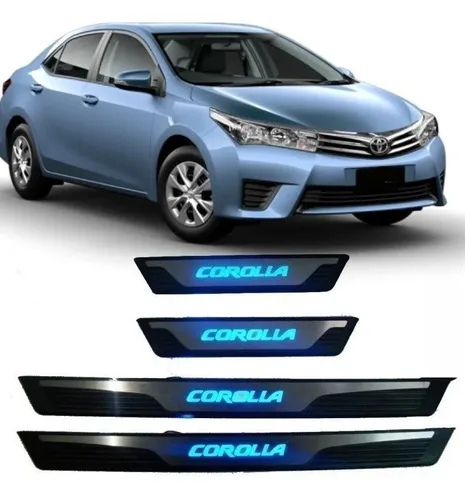 Soleira De Led Azul Corolla Gli Xei Altis Xrs 2015 À 2019