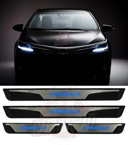 Imagem do produto Soleira De Led Azul Corolla Gli Xei Altis Xrs 2015 À 2019