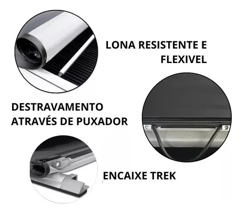 Imagem do produto Capota Lona Marítima Duster Oroch Com Santo Modelo Trek Slim