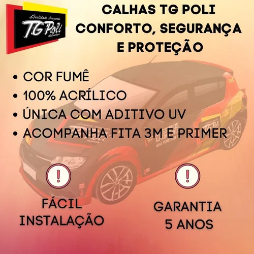 Imagem do produto Calha Chuva Defletor Nova Hilux Sw4 16/21 4p Tg Poli 27009