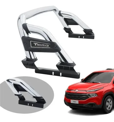 Santo Antonio Cromado Fiat Toro 16 17 A 2023 Espaço Capota - Autoaba