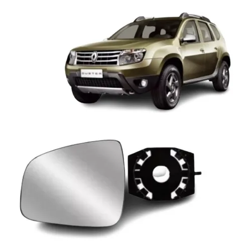 Lente Com Base Retrovisor Duster 2011 2012 2013 2014.