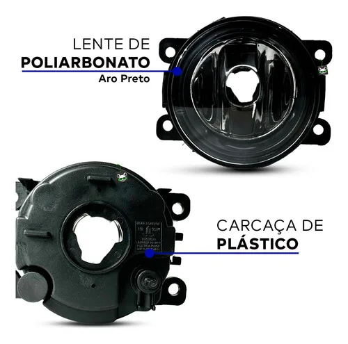 Imagem do produto Farol Auxiliar Milha Aro Preto Duster 2011 12 13 A 2024