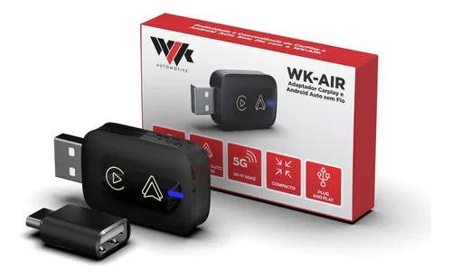 Mini Adaptador Carplay Android Auto Sem Fio Wi-fi Universal